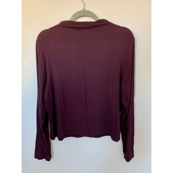 Express super soft boat neck long sleeve tshirt size L - Picture 2 of 3